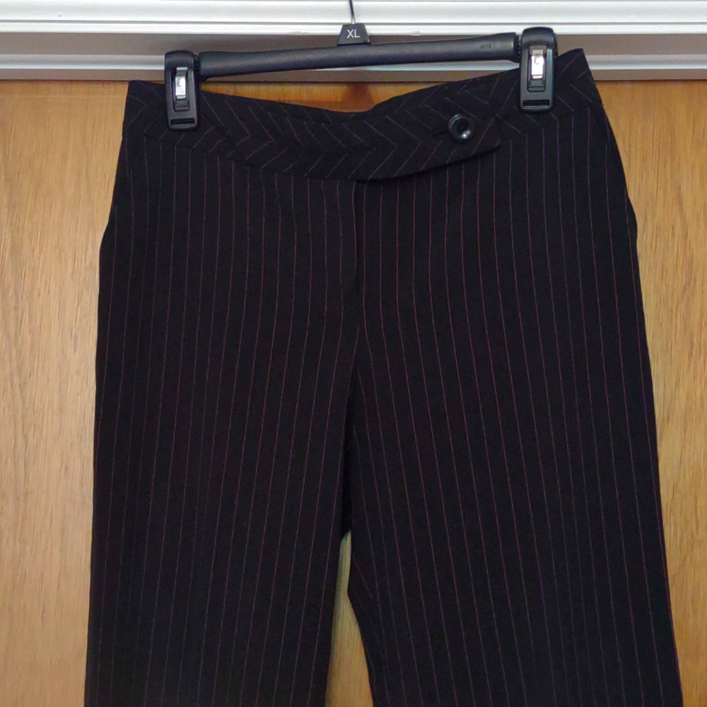 🤑 FINAL DROP! Black w/ Pink Pinstripe Dress Pants